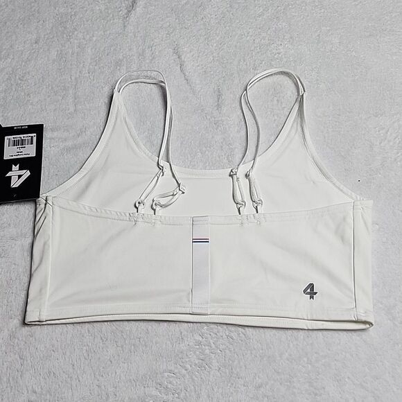 2626 NWT Four Laps Poise Longline Bra  Size Large White - Picture 5 of 9